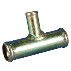 CONECTOR "T" METALICO P/MANGUERA 22 MM.C/PICO  8 MM.